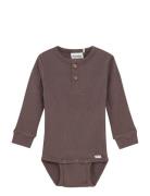 Body Ls Rib Brown Minymo
