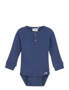 Body Ls Rib Blue Minymo