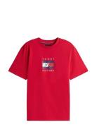 Linear Flag Graphic Tee Red Tommy Hilfiger