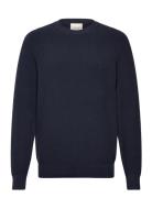 Ls Texture Cttn Crewnk Sweater 1 Navy Calvin Klein