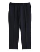 Timeless Wool Slim Strt Pant Black Tommy Hilfiger