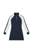 Fall Texture Mini Dress Navy Calvin Klein Jeans