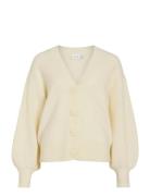 Viradia L/S Rose Cardigan Cream Vila