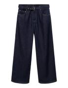 Straight-Fit Belt Jeans Navy Mango