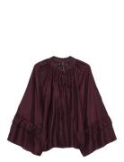 Vmjenna 7/8 Frill Top Wvn Ga Red Vero Moda