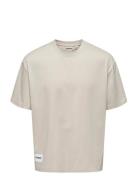 Onslale Ovz Ss Xt Tee Beige ONLY & SONS