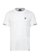 Birdseye Half Tipped T-Shirt White Lyle & Scott