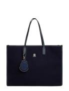 Th City Large Tote Melton Navy Tommy Hilfiger