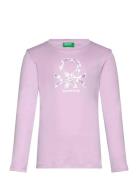 T-Shirt L/S Purple United Colors Of Benetton