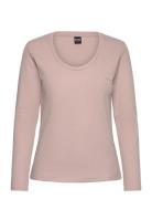 Waffle_Ls-Shirt Cn Pink BOSS