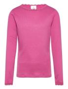 Tnlotus L_S Rib Tee Pink The New