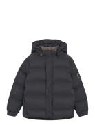 Jacket Quilt, Solid Black En Fant