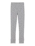 Leggings Aop Rib Grey Minymo