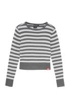 Knitted Top Metallic Grey Indian Blue Jeans