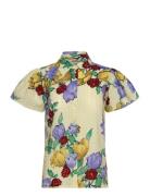 Flowered Cotton Top Cream Stella Nova