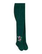 Thick Tights Floral Green Boboli