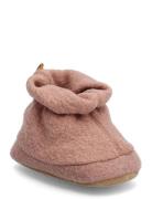 Wolly Textile Slippers Pink Melton