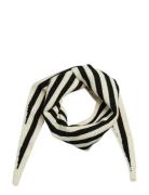 Pclullu Mini Stripe Knit Scarf Bc Cream Pieces