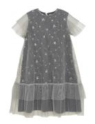 Dress Sequins Mesh Grey Creamie