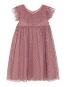 Dress Heart Mesh Pink Creamie