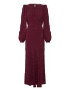 Viscose Midi Dress Burgundy By Ti Mo