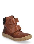 Boots - Flat - With Velcro Brown ANGULUS