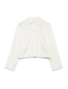Yaslee Ls Short Shirt S. Noos White YAS