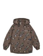 Snow Jacket Aop Brown Minymo