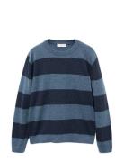 Knit Striped Sweater Navy Mango