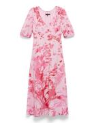 Isla Odette Twist Neck Tea Drs Pink French Connection