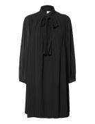 Yasrama 7/8 Tie Neck Dress S. Black YAS