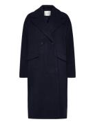 Rwtova Ls Pea Coat Navy Rosemunde