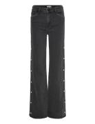 Dante6-Belvina Button Up Wide Leg Jeans Black Dante6