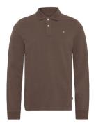 Camden Ls Polo Shirt Brown Morris