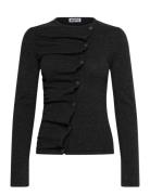 Wave Cardigan Grey Cashmere Blend-34 Grey Hope