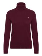 Extrafine Lambswool Blend Rollneck Burgundy GANT