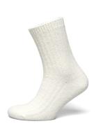 Sock Heavy Wool Rib White Lindex