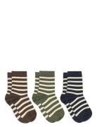 Elis Socks - 3-Pack Brown Mp Denmark