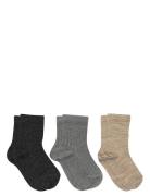 Wool Rib Socks - 3-Pack Black Mp Denmark
