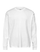 Jprblakole Ls Drop Needle Tee Styd Aw24 White Jack & J S