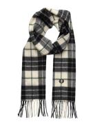 Lambswool Tartan Scarf Black Fred Perry