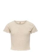 Kognella S/S O-Neck Top Noos Jrs Beige Kids Only