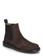 Booties - Flat - With Elastic Brown ANGULUS
