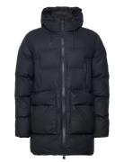 Alta Long Puffer Cargo Jacket W3T4 Navy Rains