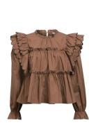 Objhope L/S Top Div Brown Object