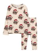 Tnstholiday Rib Night Set Cream The New