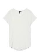 Vmbella Ss Top Wvn Noos White Vero Moda