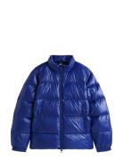 Shiny Down Stand Puffer Blue Tommy Hilfiger