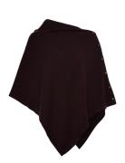 Rwlaica Cashmere Poncho Brown Rosemunde