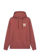 Wwcass Aa Chest Print Hoodie Red WOOD WOOD